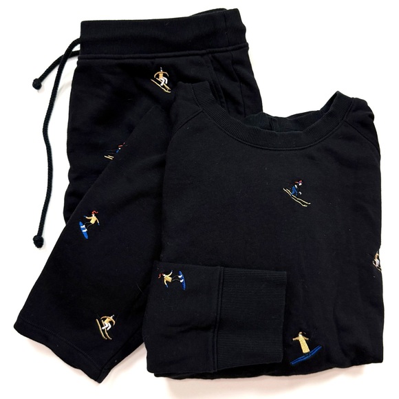 Lou & Grey x Loft Embroidered Ski Sweatshirt Pants Set - Picture 2 of 14